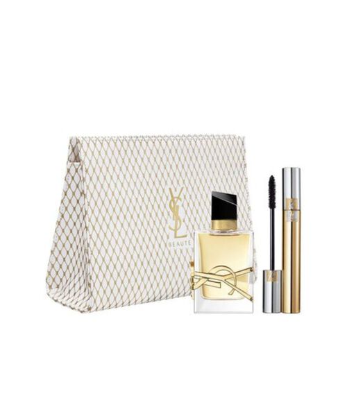 gift set libre eau de parfum 50 ml mascara volume effect faux cils pouch