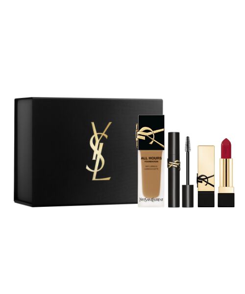 ALL HOURS FOUNDATION, LASH CLASH AND ROUGE PUR COUTURE THE BOLD BUNDLE